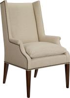 Martin Host Chair In Ash With Arms And Loose Seat Cushion
