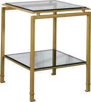 Montpelier Side Table  With Glass Top/Shelf