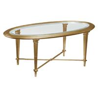 Bristol Oval Cocktail Table Gold