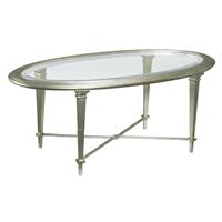 Bristol Oval Cocktail Table Silver