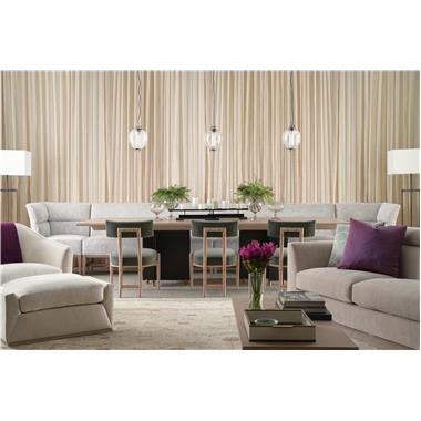 Room Scene: HC7261-70 - Grayson Rectangular Dining Table shown in Ecru finish; HC7239-02 - Klio Dining Side Chair
shown in HC3087-62 fabric with Ecru finish; HC7222-49 - Betty Corner Chair
shown in HC251-60 fabric with Weathered Stone finish; HC7222-51 - Betty M2M® Straight Banquette shown in HC251-60 fabric with Weathered Stone finish; HC7303-LAS1 - Rylen Left Arm Sofa
shown in HC176-11 fabric on body and PE6539-52 fabric on throw pillows with Ecru finish; HC7302-27 - Aiden Swivel Chair shown in HC140 leather with PE1147-91 fabric on seat cushion the throw pillow is in a COM fabric with Ecru finish; HC7302-29 - Aiden Ottoman shown in HC140 leather with PE1147-91 fabric on seat cushion with Ecru finish and HC7235-70 - Myles Cocktail Table - Oak Top shown in Ecru finish.
