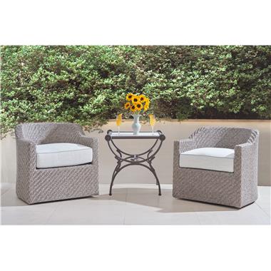 HCD8700-27 Yara Swivel Chair in Fabric HC402-12 and HCD8981-V-STK Ibis Outdoor End Table.