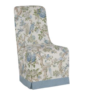Evelyn Waterfall Skirted Dining Side Chair 