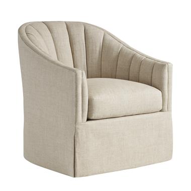 Ferris Skirted Swivel Chair