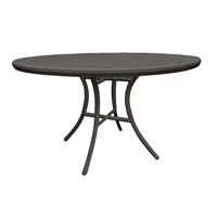 Haret Outdoor Round Dining Table - Smoke Gery 