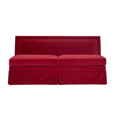 Emmeline Armless Loveseat - Kickpleat Skirt Standard 