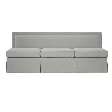 Emmeline Armless Sofa - Kickpleat Skirt Standard 