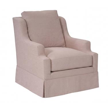 Harrison Lounge Chair - Kickpleat Skirt